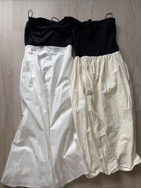 Lot of 2 midi dresses SM Paper Heart/ Free Market Small
